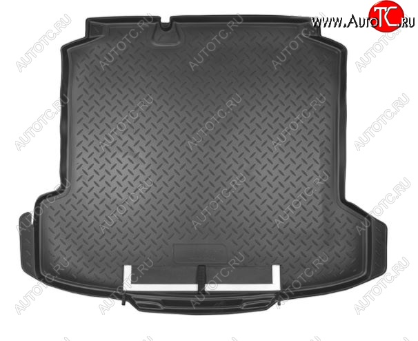 3 099 р. Коврик в багажник Norplast  Volkswagen Polo  5 (2009-2020) седан дорестайлинг, седан рестайлинг (Черный с фартуком)  с доставкой в г. Воронеж