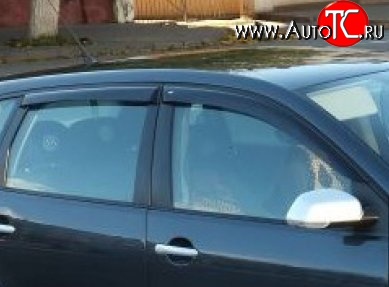 999 р. Комплект дефлекторов окон (ветровиков) Russtal Volkswagen Polo 9N1 хэтчбэк 5 дв. дорестайлинг (2001-2005)  с доставкой в г. Воронеж