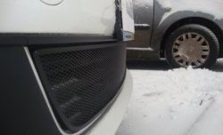2 089 р. Сетка на бампер Russtal (черная) Volkswagen Polo 5 седан дорестайлинг (2009-2015)  с доставкой в г. Воронеж. Увеличить фотографию 2