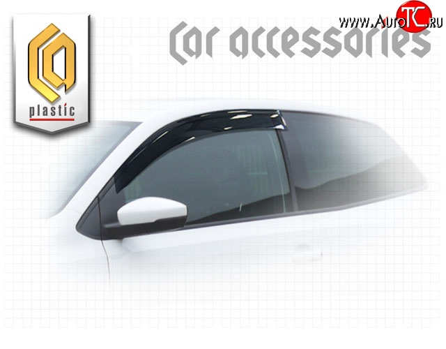 1 899 р. Комплект дефлекторов окон CA Plastic (5 дверей)  Volkswagen Polo  5 (2009-2015) хэтчбек дорестайлинг (Classic полупрозрачный, Без хром.молдинга)  с доставкой в г. Воронеж