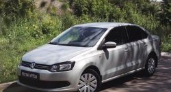 1 799 р. Реснички на фары RA Volkswagen Polo 5 хэтчбек дорестайлинг (2009-2015) (Неокрашенные)  с доставкой в г. Воронеж. Увеличить фотографию 4