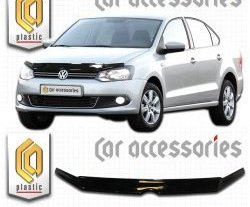Дефлектор капота CA Plastic Volkswagen Polo  5 (2009-2015) хэтчбек дорестайлинг
