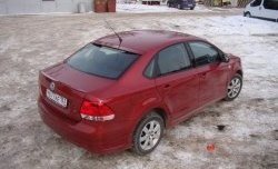 4 199 р. Козырёк на заднее лобовое стекло Sport Volkswagen Polo 5 седан дорестайлинг (2009-2015) (Неокрашенный)  с доставкой в г. Воронеж. Увеличить фотографию 5