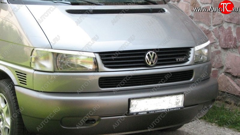 899 р. Реснички на фары (косая морда) ABS Volkswagen Transporter T4 рестайлинг (1996-2003)  с доставкой в г. Воронеж