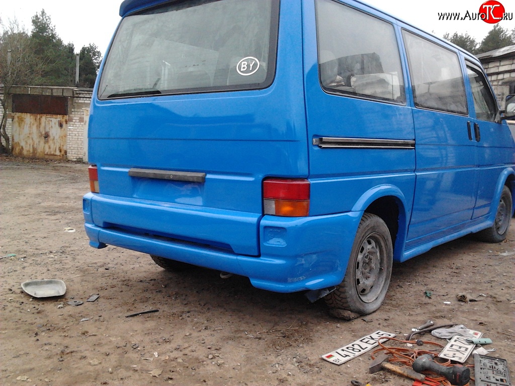 8 899 р. Задний бампер Luxe Volkswagen Transporter T4 рестайлинг (1996-2003)  с доставкой в г. Воронеж
