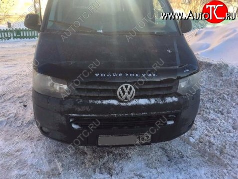 999 р. Дефлектор капота Russtal (вариант Б) Volkswagen Transporter T5 рестайлинг (2009-2015)  с доставкой в г. Воронеж