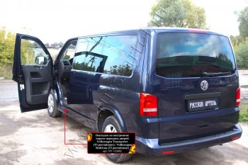 1 299 р. Накладки на внутренние пороги передних дверей RA  Volkswagen Transporter  T5 (2009-2015) рестайлинг  с доставкой в г. Воронеж. Увеличить фотографию 4