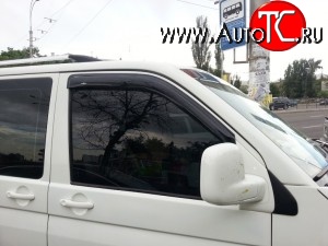1 799 р. Комплект дефлекторов окон (Multivan) SkyLine Volkswagen Transporter T5 дорестайлинг (2003-2009)  с доставкой в г. Воронеж