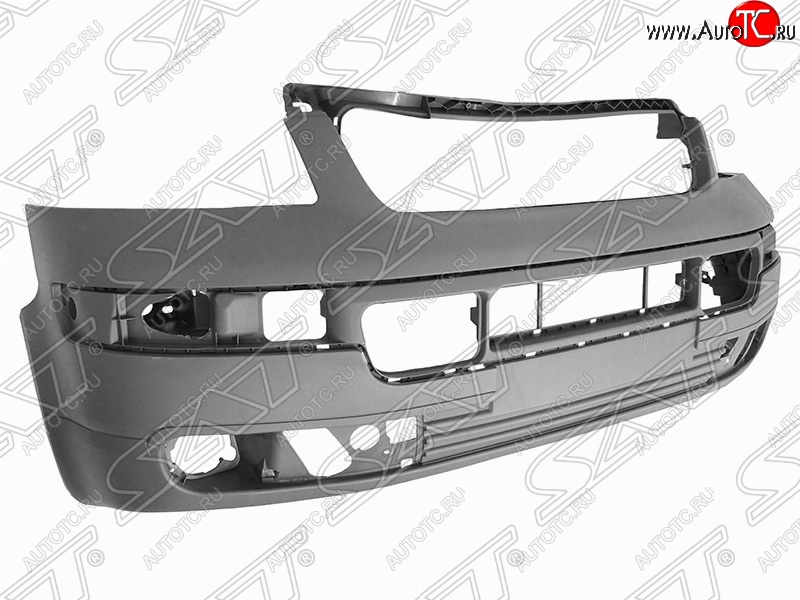 10 999 р. Передний бампер SAT  Volkswagen Transporter  T5 (2003-2009) дорестайлинг (Неокрашенный)  с доставкой в г. Воронеж