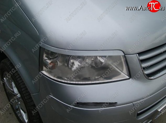1 649 р. Реснички на фары CT Volkswagen Transporter T5 дорестайлинг (2003-2009) (Неокрашенные)  с доставкой в г. Воронеж