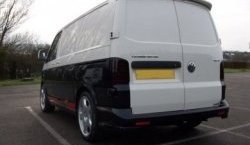 6 249 р. Лип спойлер Распашонка Volkswagen Transporter T5 дорестайлинг (2003-2009) (Неокрашенный)  с доставкой в г. Воронеж. Увеличить фотографию 3