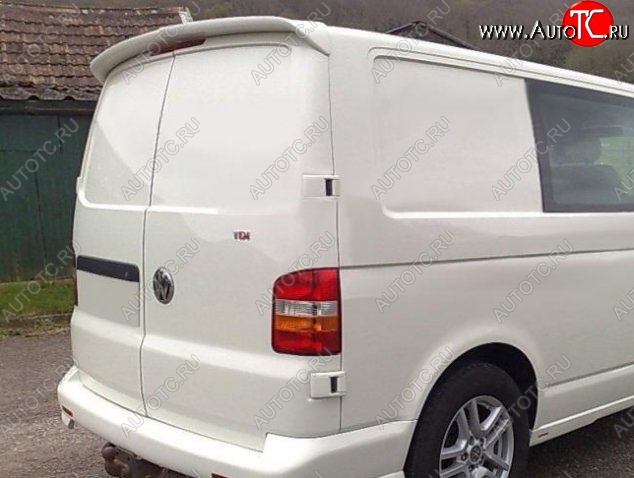 6 249 р. Лип спойлер Распашонка Volkswagen Transporter T5 дорестайлинг (2003-2009) (Неокрашенный)  с доставкой в г. Воронеж