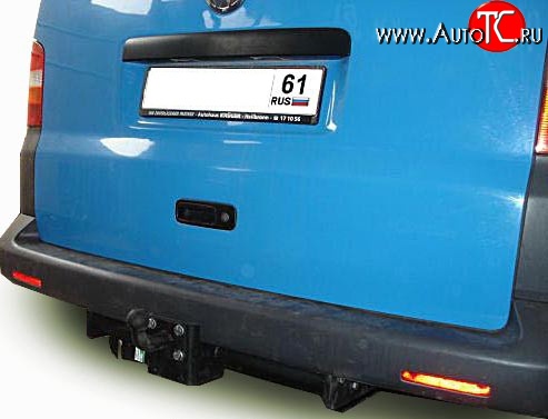 66 999 р. Фаркоп Лидер Плюс (до 2000 кг) Volkswagen Transporter T5 дорестайлинг (2003-2009) (Без электропакета)  с доставкой в г. Воронеж