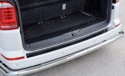 2 599 р. Накладка защитная на верхнюю часть заднего бампера SLITKOFF Volkswagen Transporter T6 дорестайлинг (2015-2019)  с доставкой в г. Воронеж. Увеличить фотографию 2