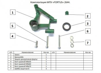 11 749 р. Замок КПП FORTUS АТ+  Volkswagen Multivan  T6.1 (2019-2025) рестайлинг  с доставкой в г. Воронеж. Увеличить фотографию 3