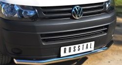 15 799 р. Одинарная защита переднего бампера диаметром 63 мм SLITKOFF Volkswagen Transporter T5 рестайлинг (2009-2015)  с доставкой в г. Воронеж. Увеличить фотографию 2