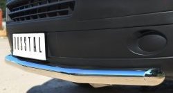15 799 р. Одинарная защита переднего бампера диаметром 63 мм SLITKOFF Volkswagen Transporter T5 рестайлинг (2009-2015)  с доставкой в г. Воронеж. Увеличить фотографию 3