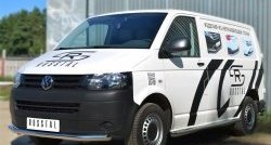 15 799 р. Одинарная защита переднего бампера диаметром 63 мм SLITKOFF Volkswagen Transporter T5 рестайлинг (2009-2015)  с доставкой в г. Воронеж. Увеличить фотографию 4