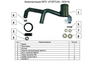 6 999 р. Замок КПП FORTUS 6MT Volkswagen Tiguan Mk2 дорестайлинг (2016-2020)  с доставкой в г. Воронеж. Увеличить фотографию 3