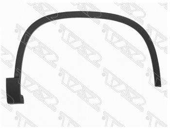 1 269 р. Правый молдинг арки крыла SAT (передний)  Volkswagen Tiguan  NF (2006-2017) дорестайлинг, рестайлинг  с доставкой в г. Воронеж. Увеличить фотографию 1