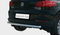 10 574 р. Защита заднего бампера Souz-96 (d60) Volkswagen Tiguan NF дорестайлинг (2006-2011)  с доставкой в г. Воронеж. Увеличить фотографию 1