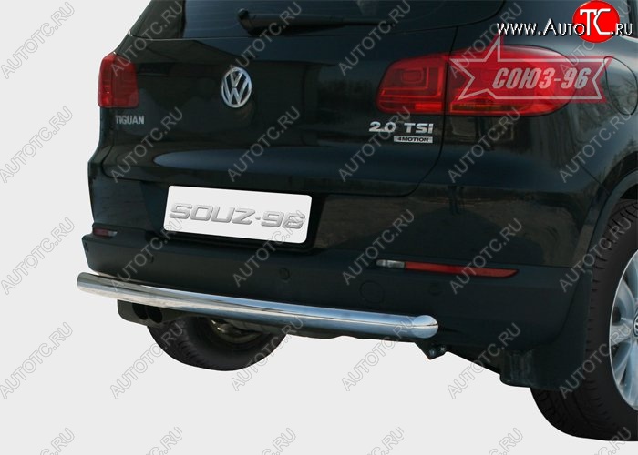 10 574 р. Защита заднего бампера Souz-96 (d60) Volkswagen Tiguan NF дорестайлинг (2006-2011)  с доставкой в г. Воронеж