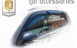 2 079 р. Комплект дефлекторов окон CA Plastic  Volkswagen Tiguan  NF (2011-2017) рестайлинг (Classic полупрозрачный, Без хром.молдинга)  с доставкой в г. Воронеж. Увеличить фотографию 2