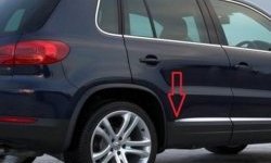8 049 р. Молдинги CT Volkswagen Tiguan NF рестайлинг (2011-2017) (Неокрашенные)  с доставкой в г. Воронеж. Увеличить фотографию 2