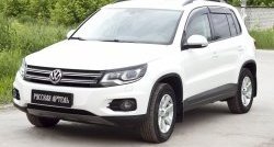 669 р. Реснички на фары RA Volkswagen Tiguan NF рестайлинг (2011-2017) (Неокрашенные)  с доставкой в г. Воронеж. Увеличить фотографию 3