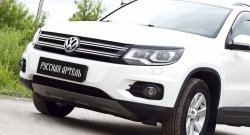 669 р. Реснички на фары RA Volkswagen Tiguan NF рестайлинг (2011-2017) (Неокрашенные)  с доставкой в г. Воронеж. Увеличить фотографию 4
