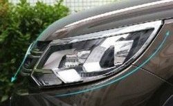 4 749 р. Реснички на фары (рестайлинг) CT v2 Volkswagen Tiguan NF рестайлинг (2011-2017) (Неокрашенные)  с доставкой в г. Воронеж. Увеличить фотографию 2