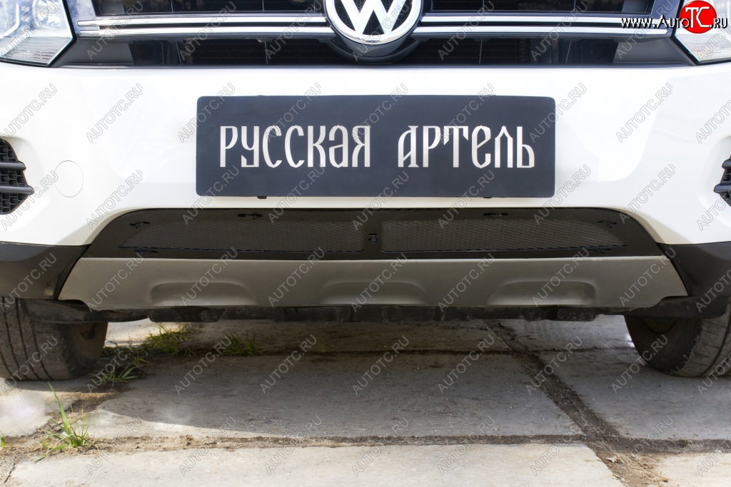 1 699 р. Защитная сетка решетки переднего бампера (Track & Field) РА  Volkswagen Tiguan  NF (2011-2017) рестайлинг  с доставкой в г. Воронеж