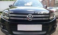 Сетка на бампер Sport&Style Russtal (хром) Volkswagen Tiguan NF рестайлинг (2011-2017)