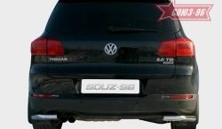 17 054 р. Защита заднего бампера из боковых уголков Souz-96 (d60)  Volkswagen Tiguan  NF (2011-2017) рестайлинг  с доставкой в г. Воронеж. Увеличить фотографию 1