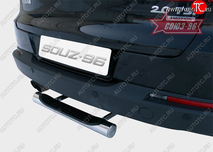15 569 р. Защита заднего бампера с проступью Souz-96 (d76)  Volkswagen Tiguan  NF (2011-2017) рестайлинг  с доставкой в г. Воронеж