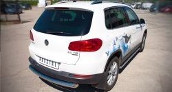 16 999 р. Одинарная защита заднего бампера из трубы диаметром 76 мм (Sport & Style) SLITKOFF Volkswagen Tiguan NF рестайлинг (2011-2017)  с доставкой в г. Воронеж. Увеличить фотографию 2