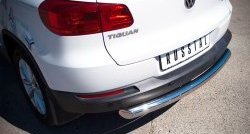 16 999 р. Одинарная защита заднего бампера из трубы диаметром 76 мм (Sport & Style) SLITKOFF Volkswagen Tiguan NF рестайлинг (2011-2017)  с доставкой в г. Воронеж. Увеличить фотографию 4