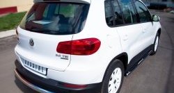 16 999 р. Защита заднего бампера (Ø76 мм, нержавейка,Track & Field) SLITKOFF Volkswagen Tiguan NF рестайлинг (2011-2017)  с доставкой в г. Воронеж. Увеличить фотографию 4