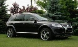 9 649 р. Накладки на колёсные арки CT Volkswagen Touareg GP рестайлинг (2006-2010) (Неокрашенные)  с доставкой в г. Воронеж. Увеличить фотографию 2