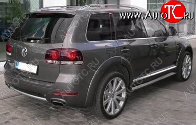 9 649 р. Накладки на колёсные арки CT v2 Volkswagen Touareg GP рестайлинг (2006-2010) (Неокрашенные)  с доставкой в г. Воронеж
