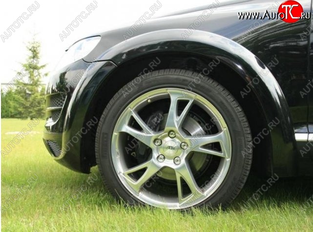 9 649 р. Накладки на колёсные арки CT Volkswagen Touareg GP рестайлинг (2006-2010) (Неокрашенные)  с доставкой в г. Воронеж