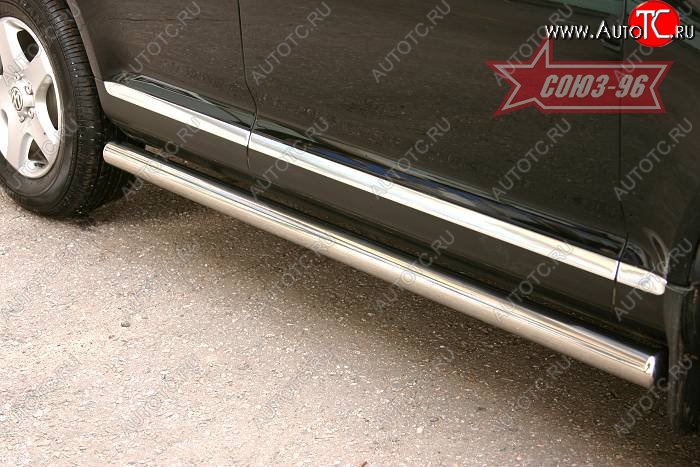 15 479 р. Защита порогов Souz-96 (d76) Volkswagen Touareg 1 GP дорестайлинг (2002-2007)  с доставкой в г. Воронеж