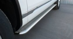 84 999 р. Широкая защита порогов Russtal Volkswagen Touareg NF рестайлинг (2014-2018) (Поверхность листа (вариант 1))  с доставкой в г. Воронеж. Увеличить фотографию 9