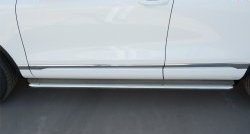 84 999 р. Широкая защита порогов Russtal Volkswagen Touareg NF рестайлинг (2014-2018) (Поверхность листа (вариант 1))  с доставкой в г. Воронеж. Увеличить фотографию 10