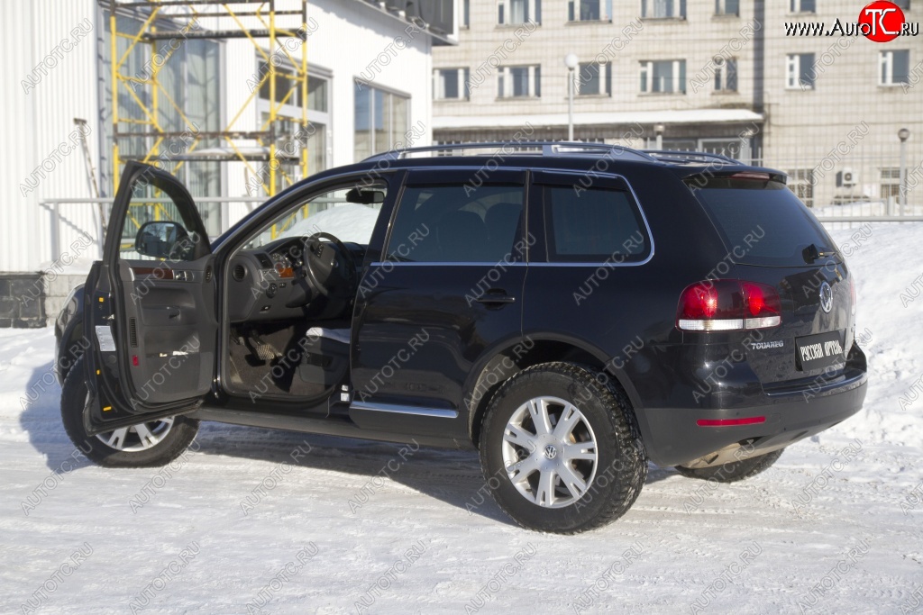 1 779 р. Накладки на внутренние пороги передних дверей RA Volkswagen Touareg GP рестайлинг (2006-2010)  с доставкой в г. Воронеж