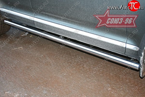 15 020 р. Защита порогов Souz-96 (d60) Volkswagen Touareg 1 GP рестайлинг (2006-2010)  с доставкой в г. Воронеж
