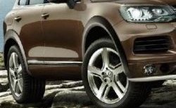 21 849 р. Накладки на колёсные арки CT v3 Volkswagen Touareg NF дорестайлинг (2010-2014) (Неокрашенные)  с доставкой в г. Воронеж. Увеличить фотографию 1