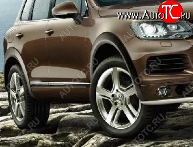 21 849 р. Накладки на колёсные арки CT v3 Volkswagen Touareg NF дорестайлинг (2010-2014) (Неокрашенные)  с доставкой в г. Воронеж