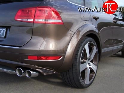 17 299 р. Комплект накладок на колёсные арки Je Design 7P Volkswagen Touareg 2 NF дорестайлинг (2010-2014) (Неокрашенные)  с доставкой в г. Воронеж