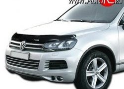 Дефлектор капота NovLine Volkswagen Touareg 2 NF дорестайлинг (2010-2014)